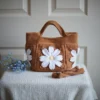 crochet daisy bag